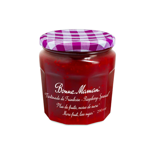 More fruit, less sugar Raspberry spread - Bonne Maman CA - 1